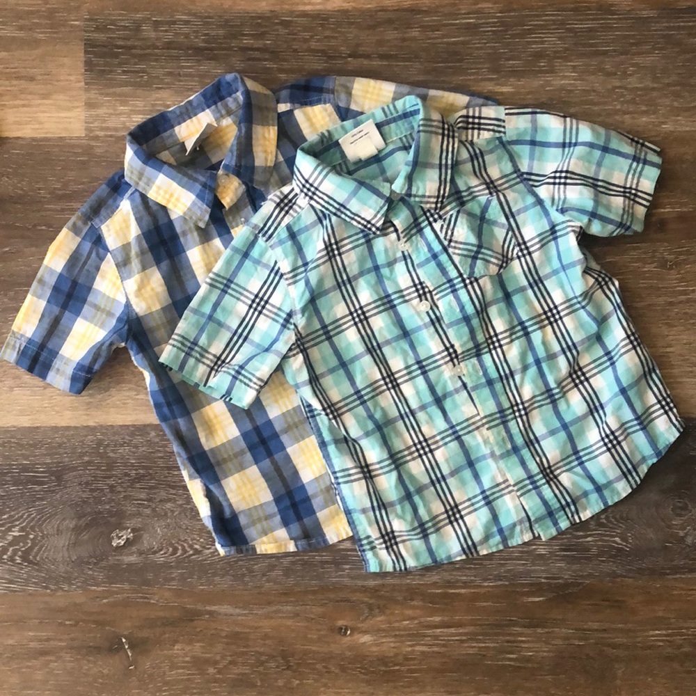 2T button down cotton shirts